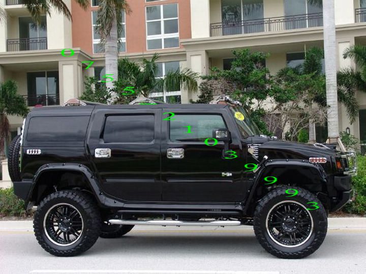 悍马H2车身外观图片