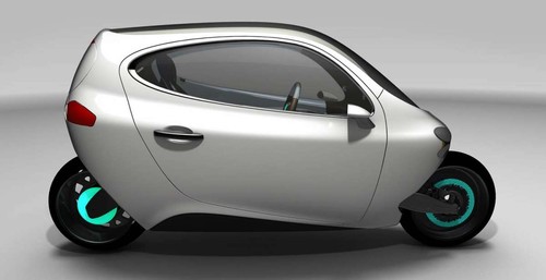 能站立还能环保 lit motors c1 电动摩托车